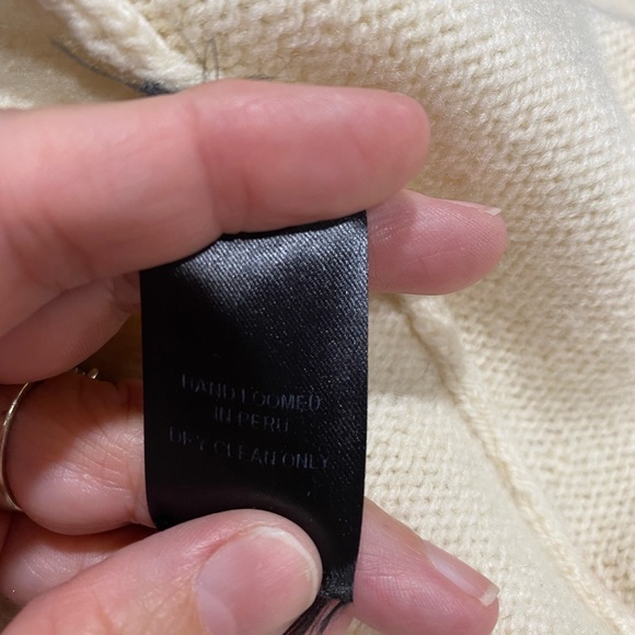 Lauren Manoogian Long Shawl Cardigan~Rare and Handmade in Peru Size 0/S - Picture 2 of 6